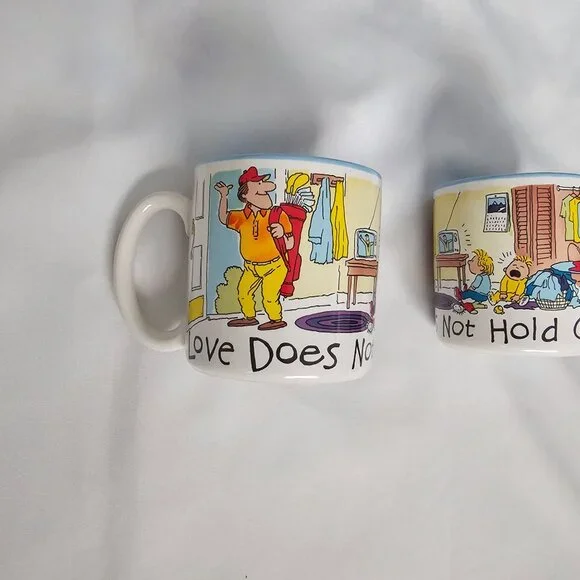Potpourri Press 1 Corinthians 13:4-5 Love Does Not Hold Grudges Vintage Mug Set - Picture 4 of 16